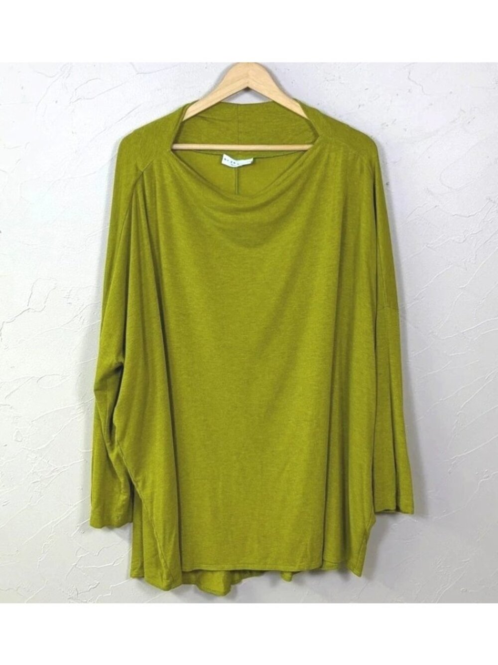 size XL Bryn Walker Dimitri Dolman Sleeve Tunic Top in Jonquil chartreuse